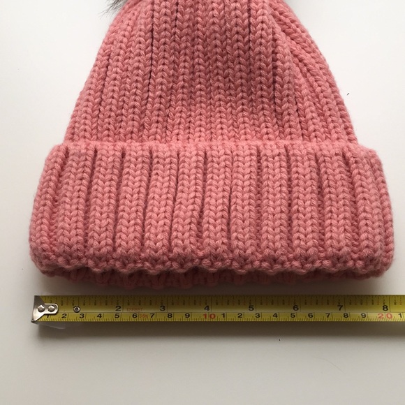 NWT Pink Toque - Faux Fur Pom Pom (imperfect) - Picture 13 of 14